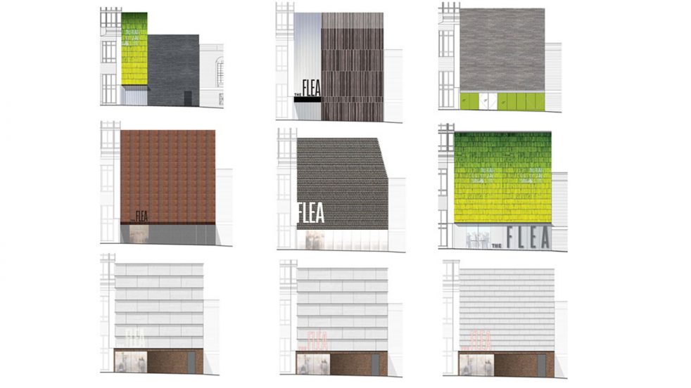 nine façade studies for The Flea