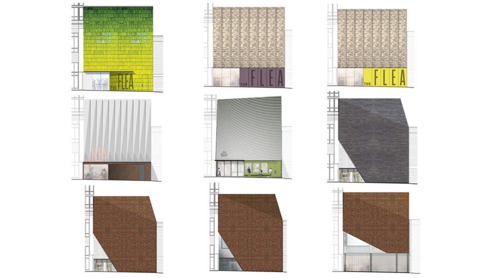 nine façade studies for The Flea