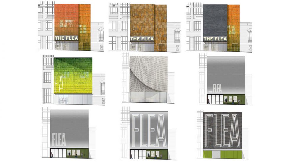 nine façade studies for The Flea