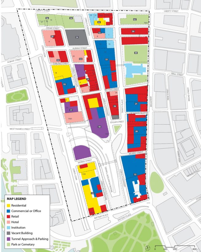 existing Greenwich South ground floor use diagram