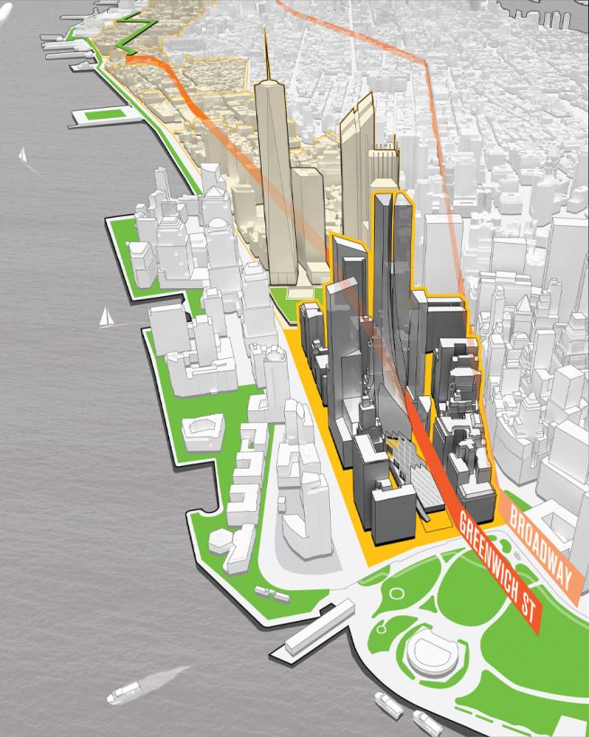 masterplan diagram for the Greenwich South study