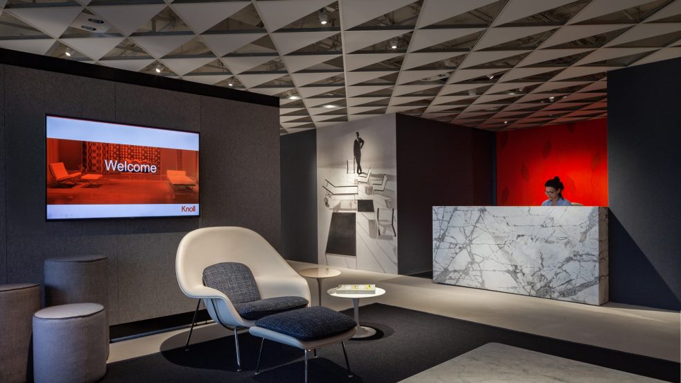 person working reception at Knoll Philadelphia