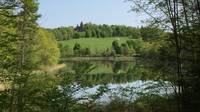 Olana landscape on lake's shore