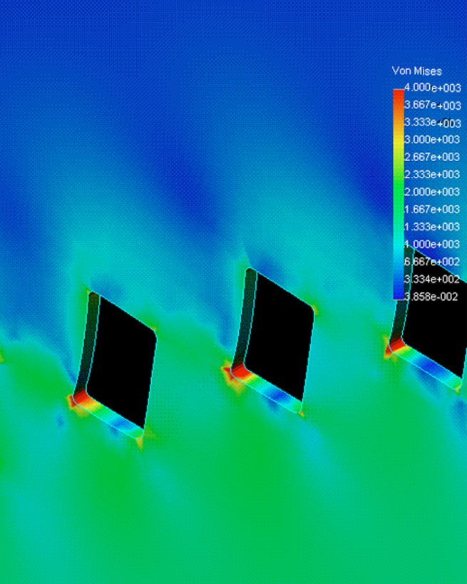 diagram of structural stress study of staircase