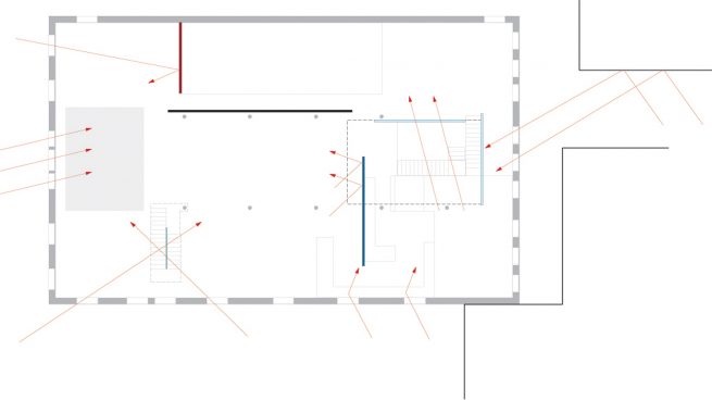 plan with light diagram