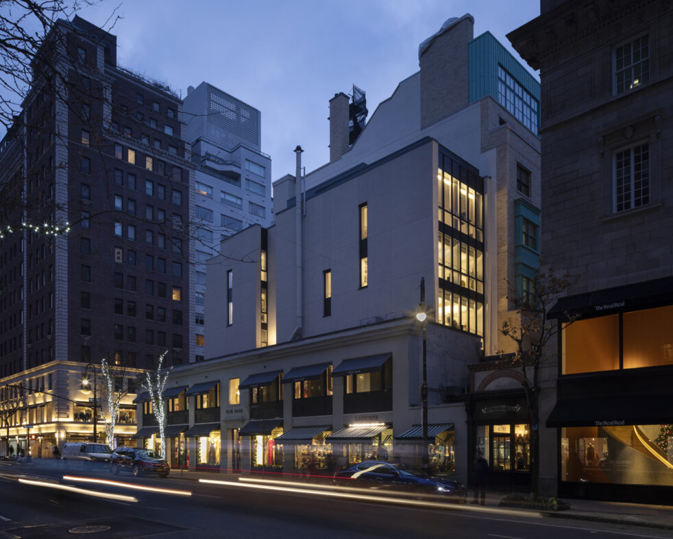 view of the Vilcek Foundation from Madison Ave