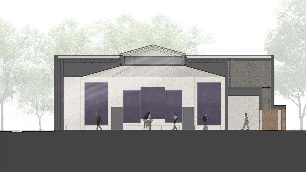 section cut of the restored Rothko Chapel