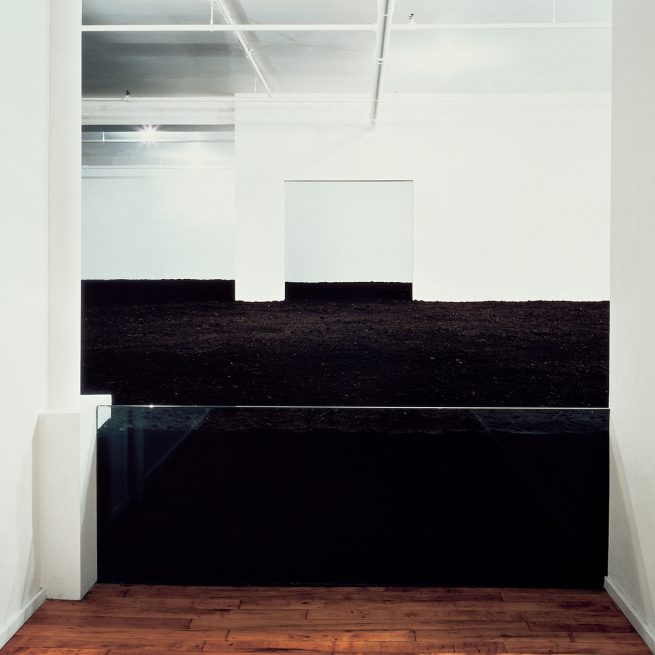 Walter De Maria artwork The New York Earth Room with soil in a room