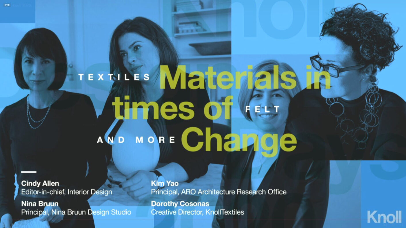 Poster featuring Kim Yao for Knoll Design Days