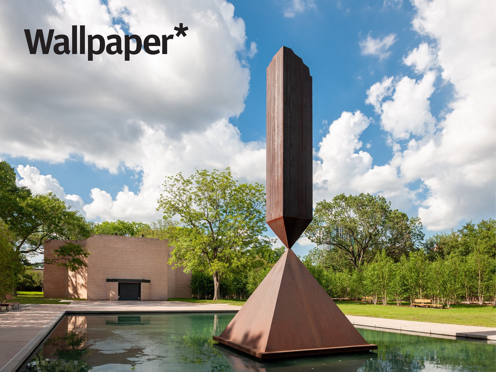 Rothko Chapel view from plaza in Wallpaper Magazine