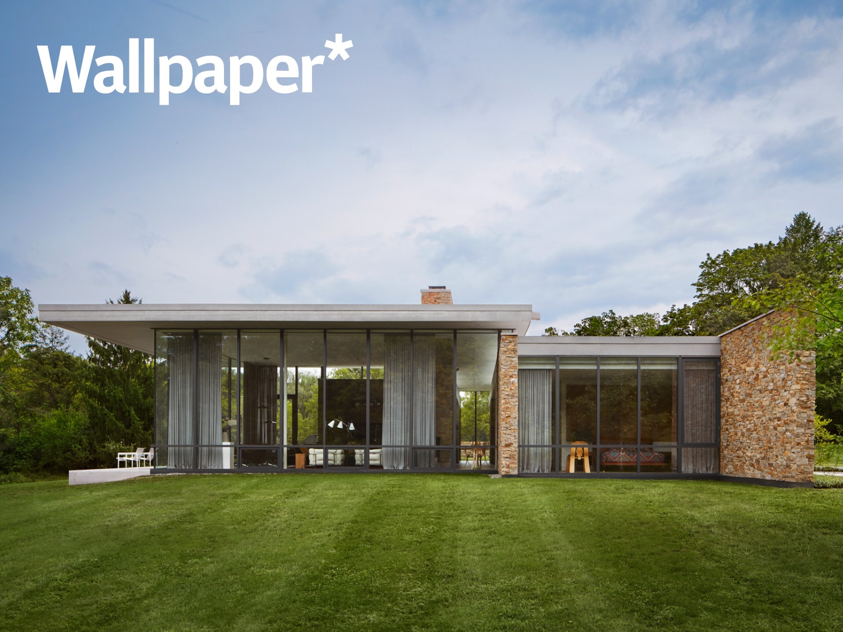 Bucks County Residence in Wallpaper