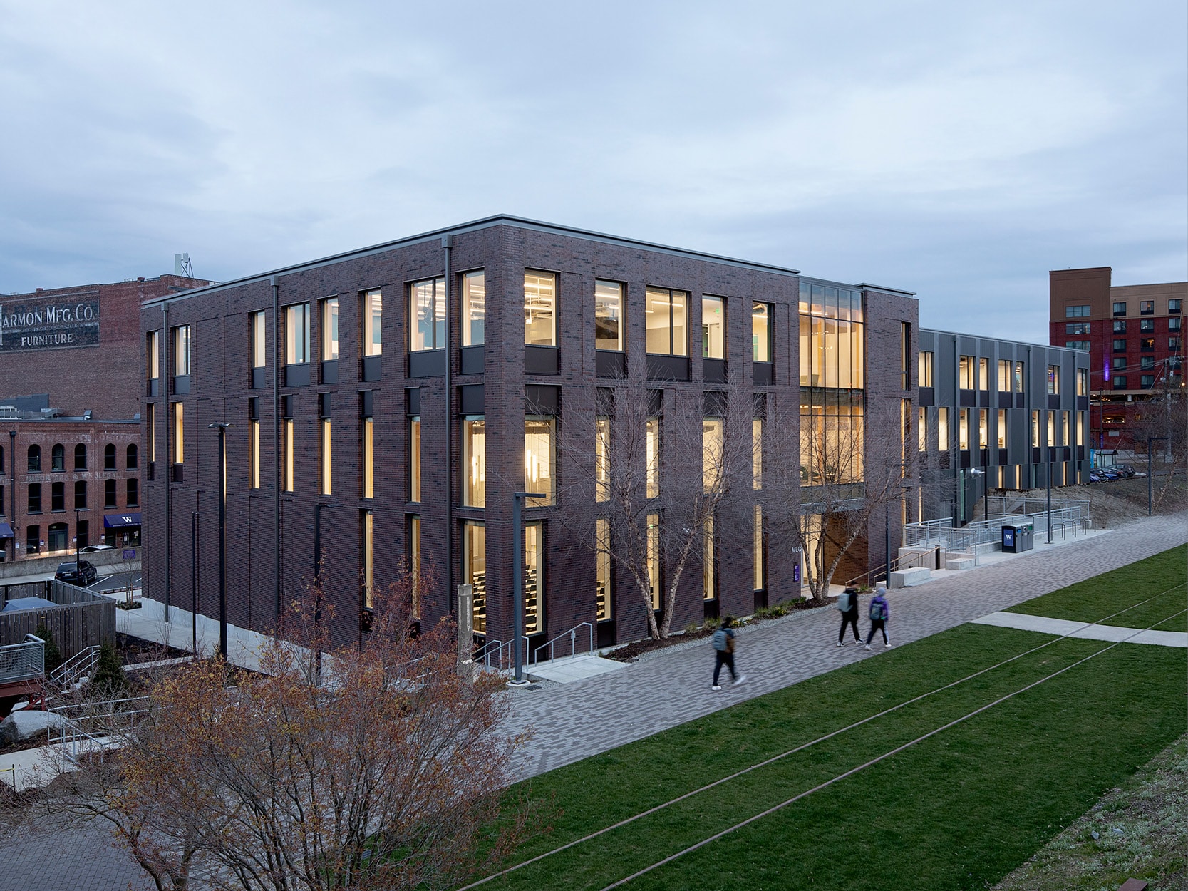 View of Milgard Hall from the Prairie Line Trial by Jeremy Bittermann / JBSA