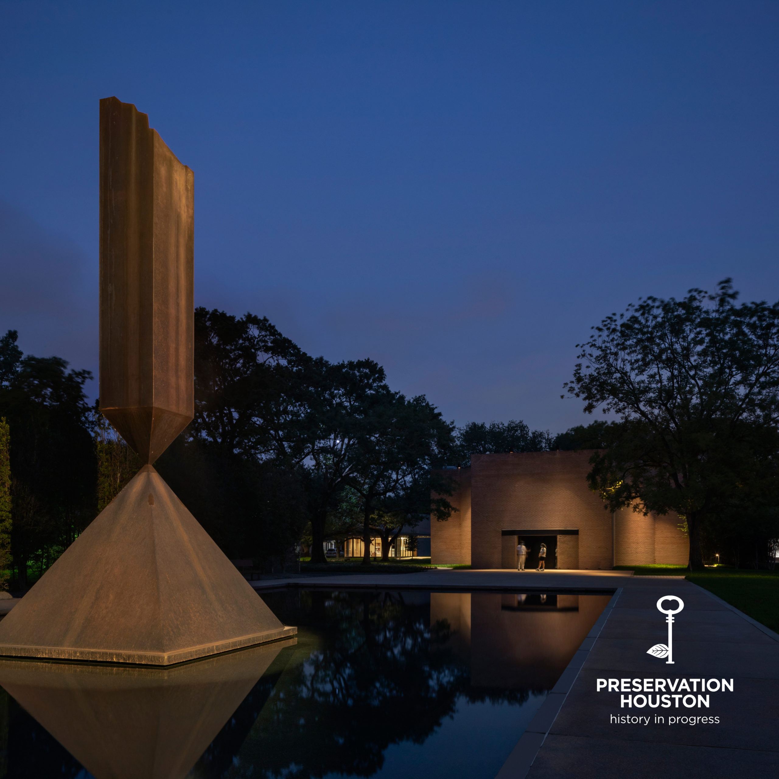 Rothko Chapel at dusk