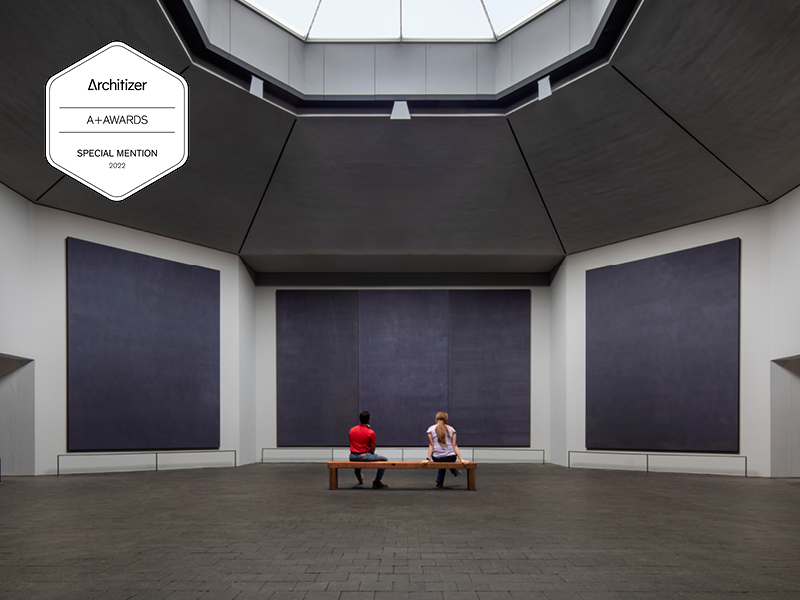 Interior of the renovated Rothko Chapel