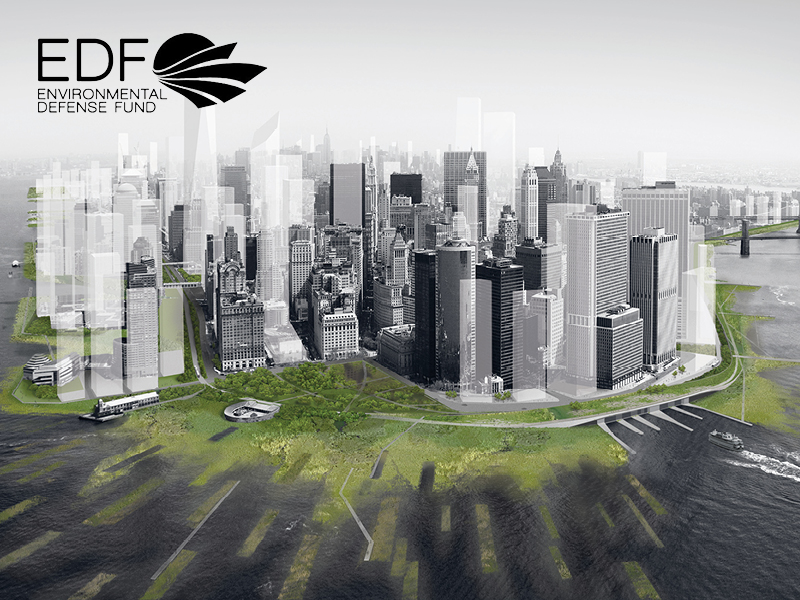 Rendering of Rising Currents, ARO's proposal for green infrastructure for Lower Manhattan
