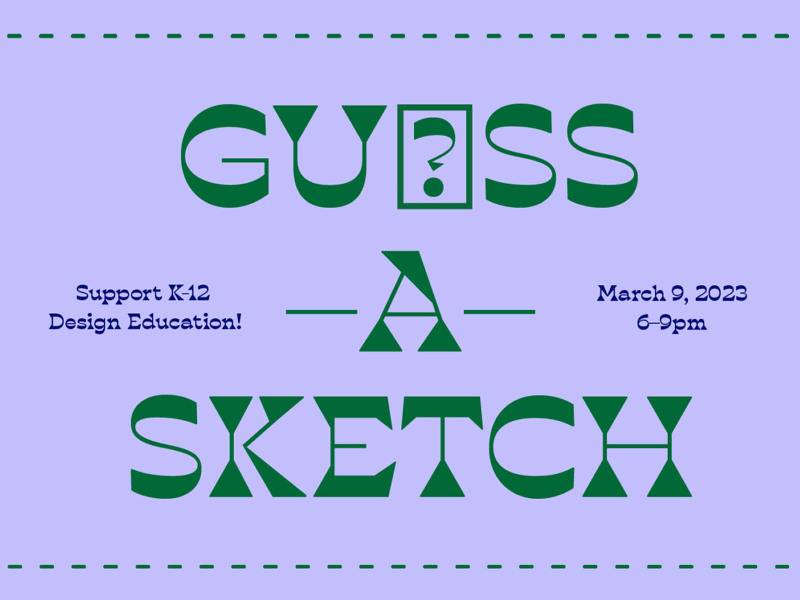 Guess-A-Sketch event graphic