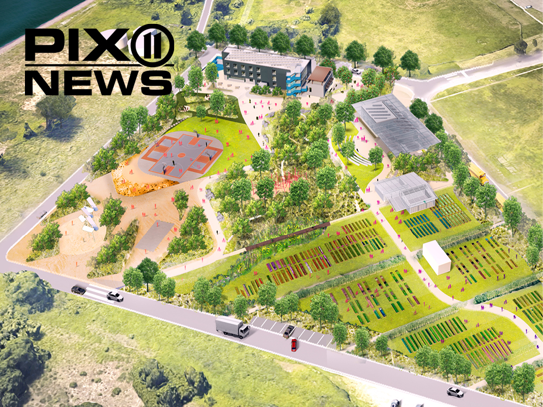 Aerial rendering of the full Launch School campus