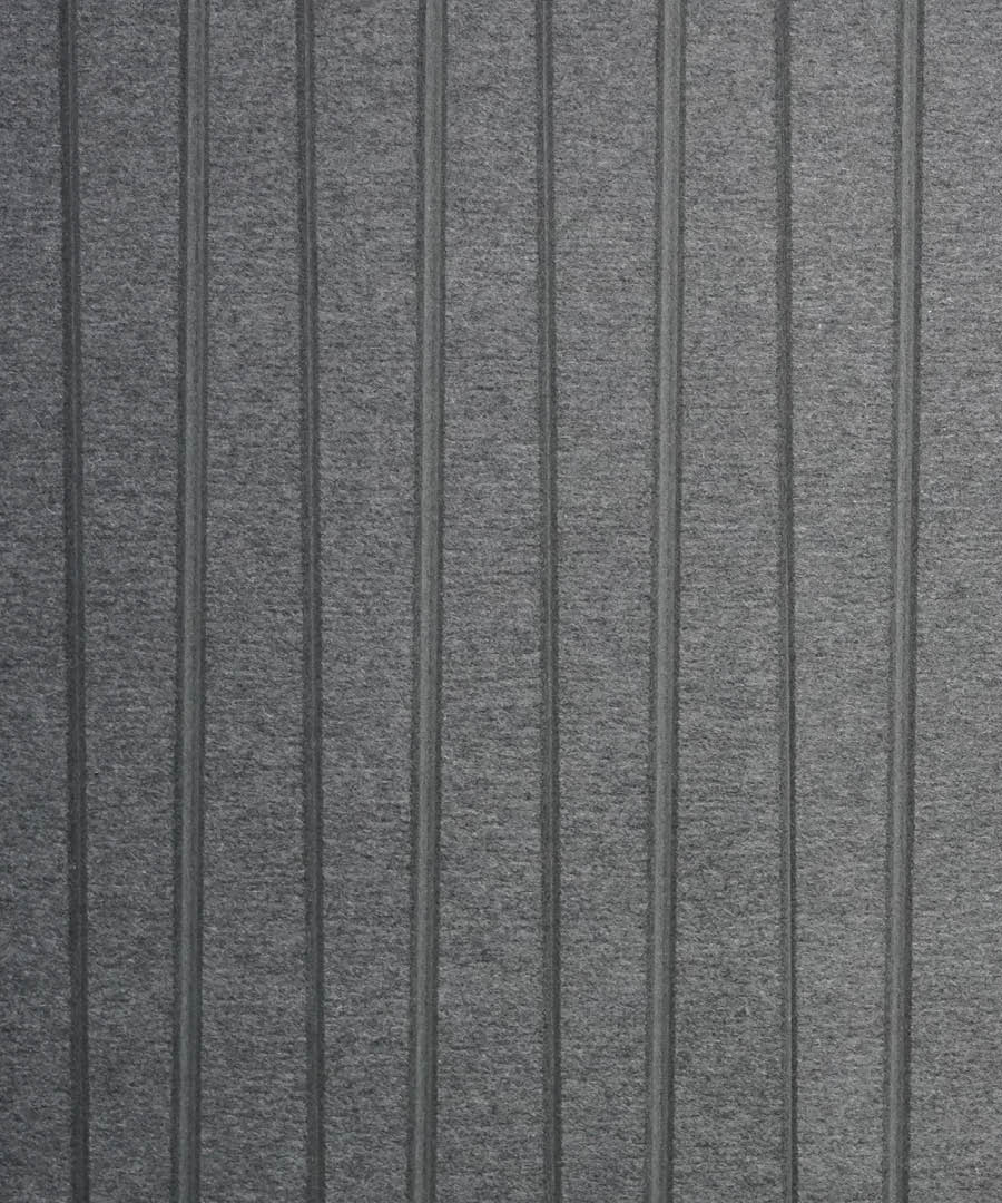 Photograph of a gray felt wall