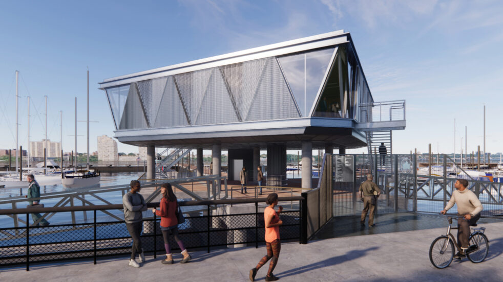 Rendering of dockhouse